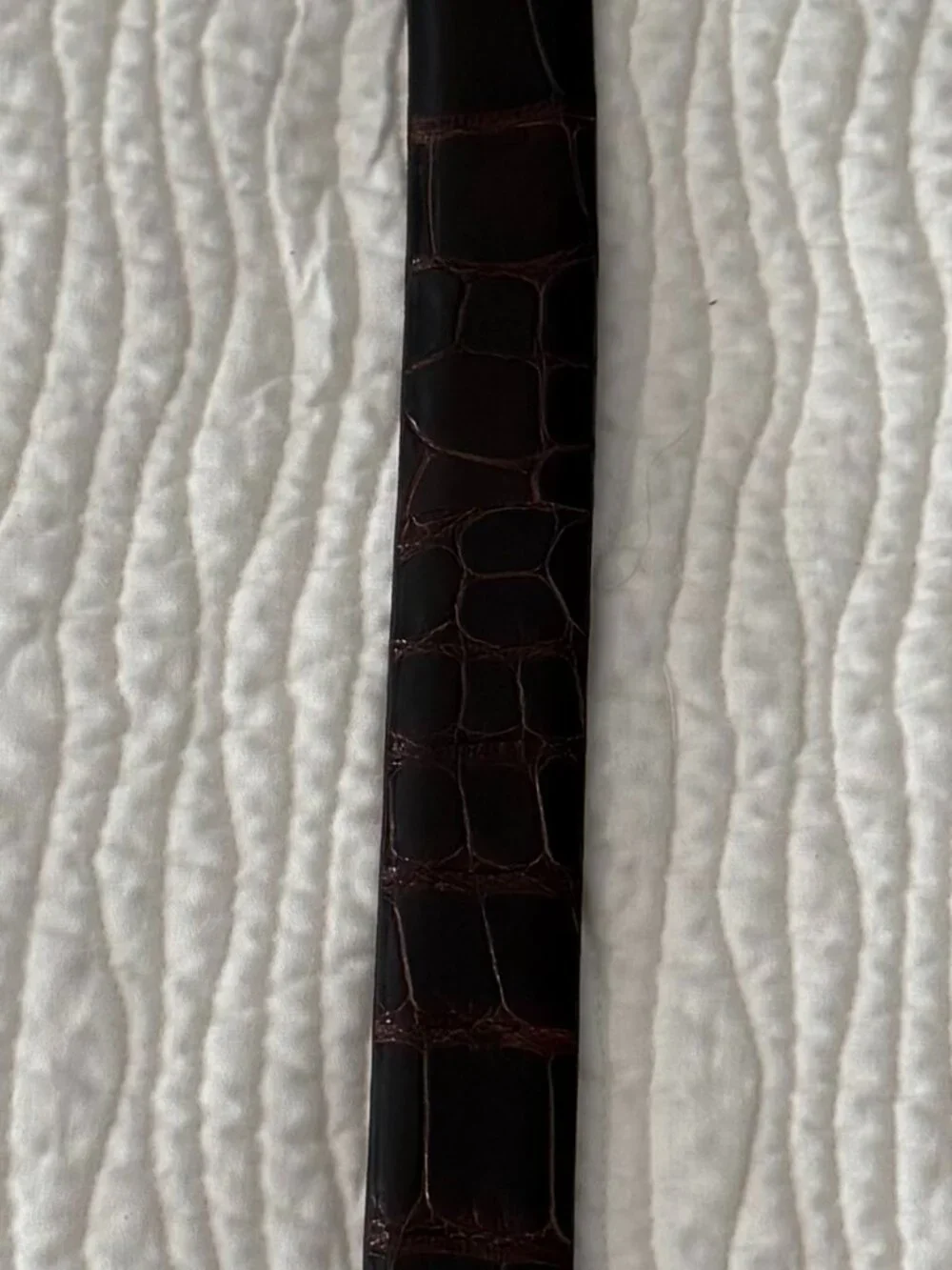 Alligator dress belt
